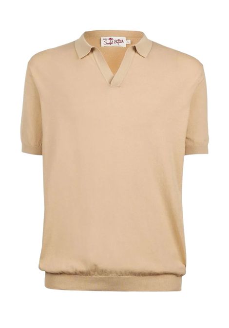Polo Mc2 Saint Barth uomo Sloan beige senza bottoni in maglia MC2 SAINT BARTH | Polo | SLOAN00023H11